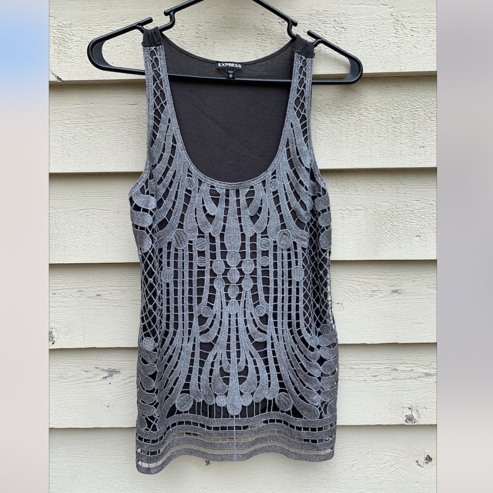 EXPRESS Gray Tank, Size M